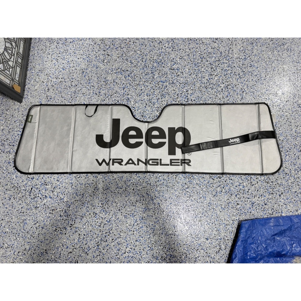Jeep Wrangler Folding Windshield Sunshade Silver Mopar Plasticolor 0047R0618